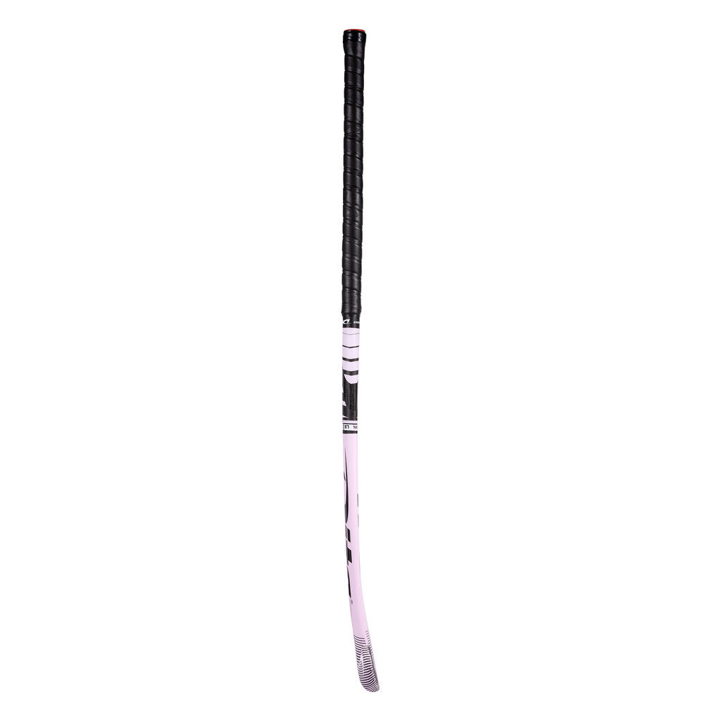 Intermediate 40% Carbon Mid Bow Field Hockey Stick FiberTecC40 - Light Pink